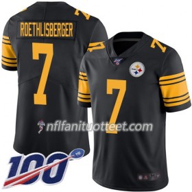 Miesten Pittsburgh Steelers NFL Pelipaita Ben Roethlisberger 7 Nike Musta 100th